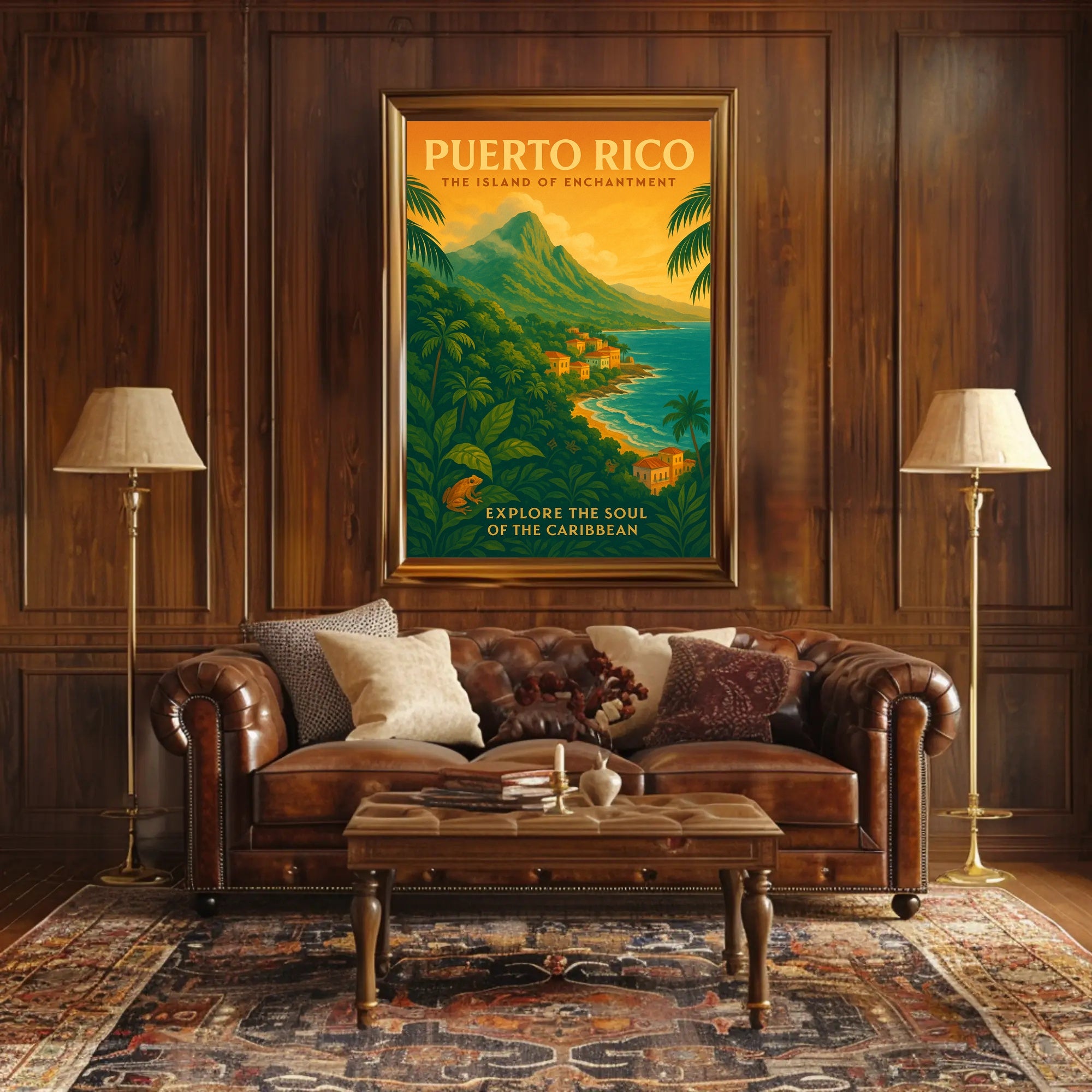 Puerto Rico Island of Enchantment Poster PosterGoat