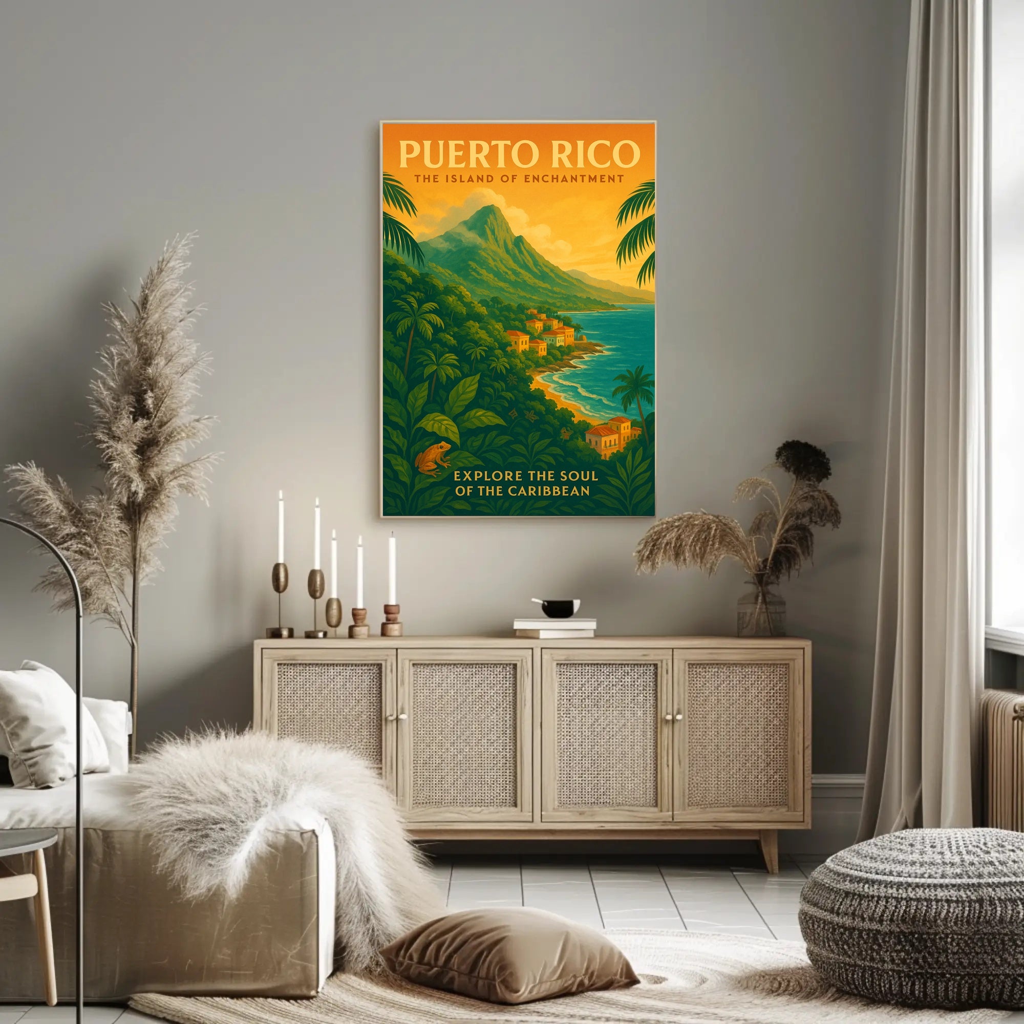 Puerto Rico Island of Enchantment Poster PosterGoat