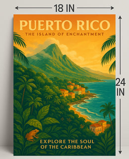 Puerto Rico Island of Enchantment Poster PosterGoat