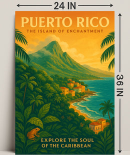 Puerto Rico Island of Enchantment Poster PosterGoat