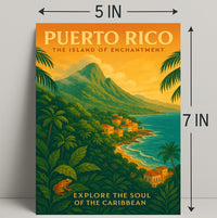 Puerto Rico Island of Enchantment Poster PosterGoat