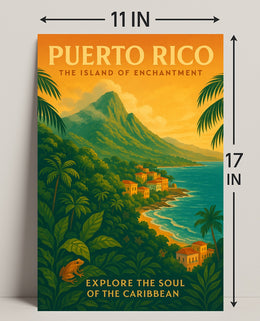Puerto Rico Island of Enchantment Poster PosterGoat