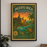 Puerto Rico Isle of Enchantment Poster Print PosterGoat