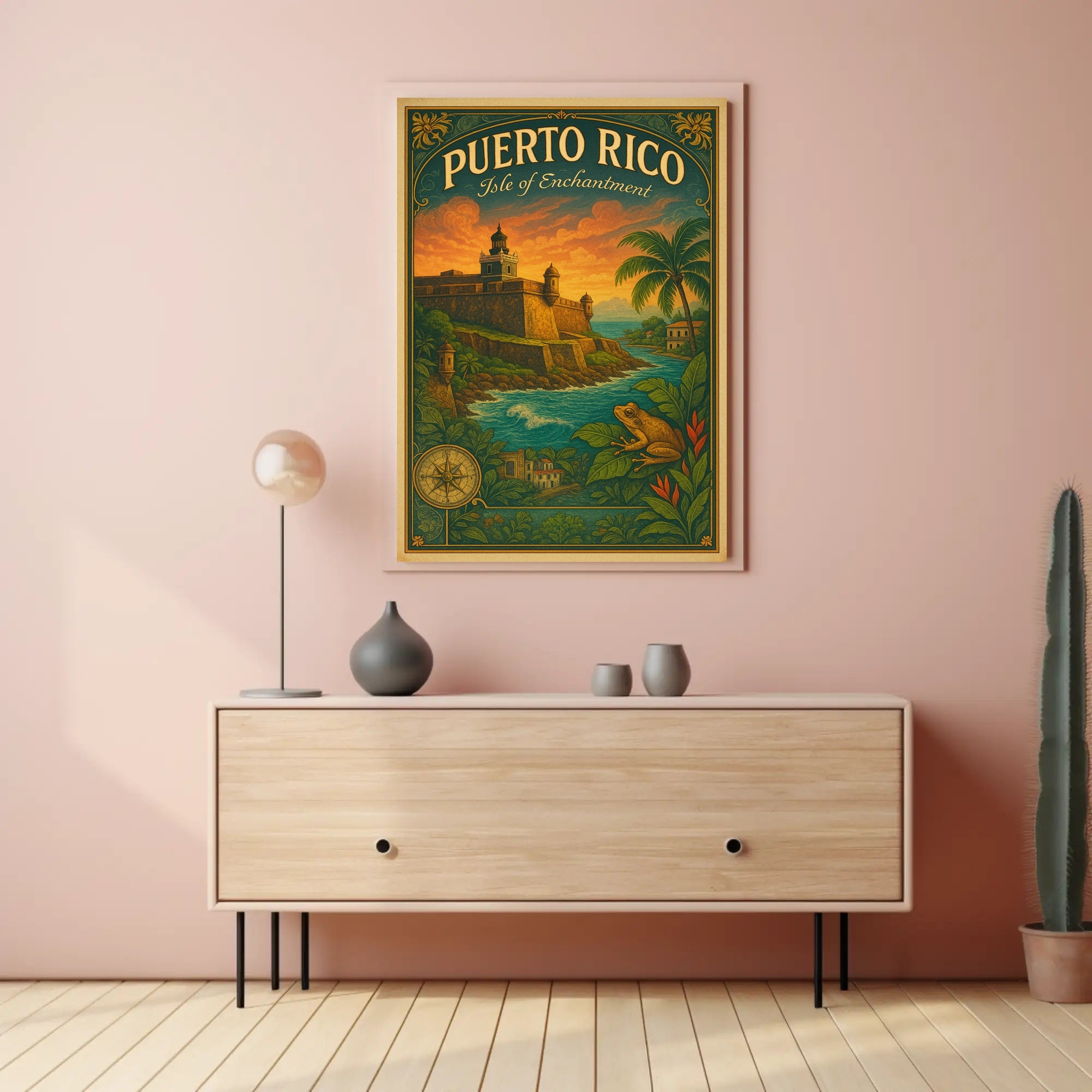 Puerto Rico Isle of Enchantment Poster Print PosterGoat