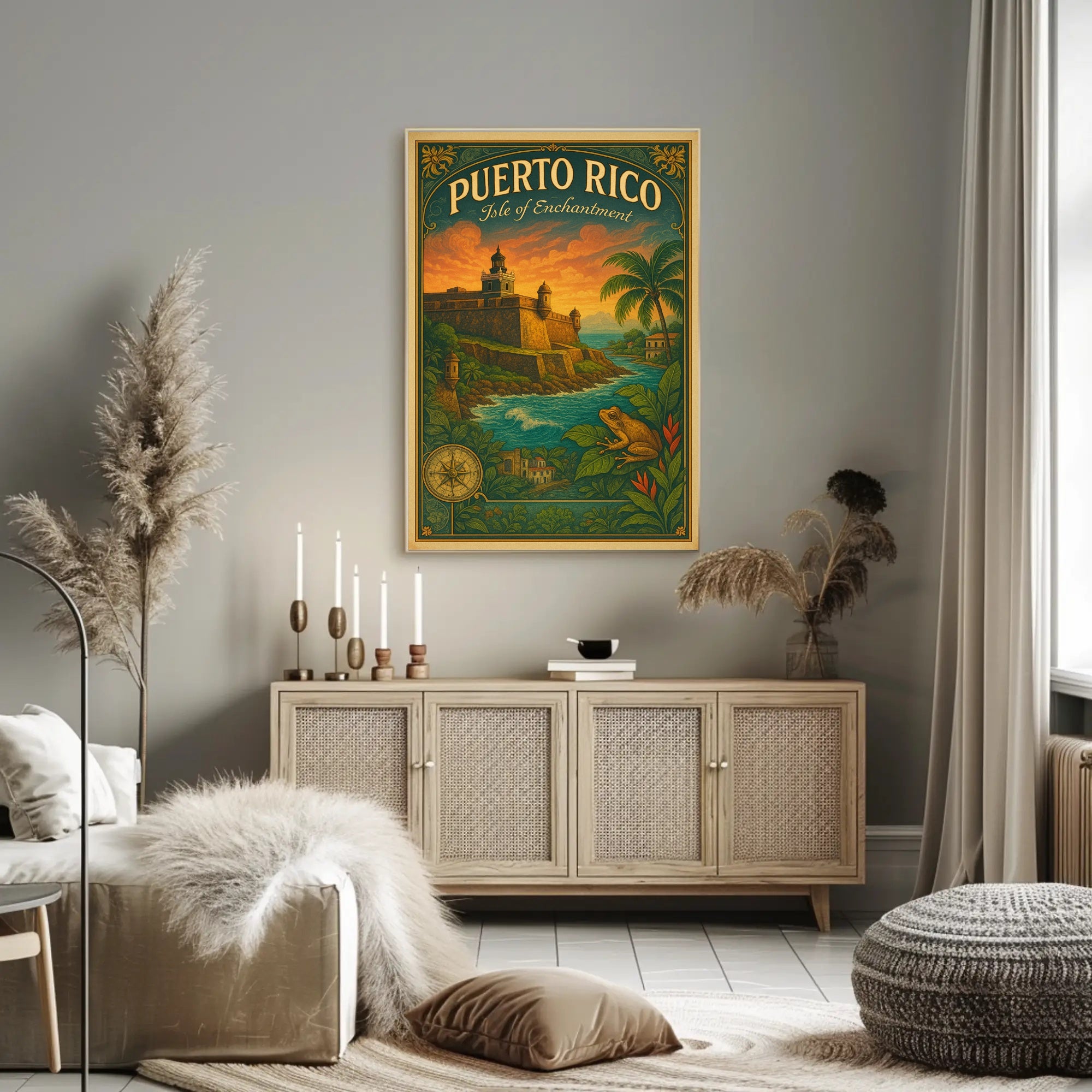 Puerto Rico Isle of Enchantment Poster Print PosterGoat