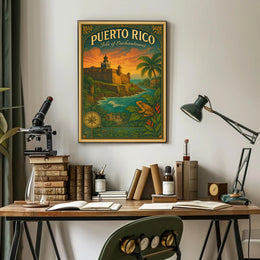 Puerto Rico Isle of Enchantment Poster Print PosterGoat