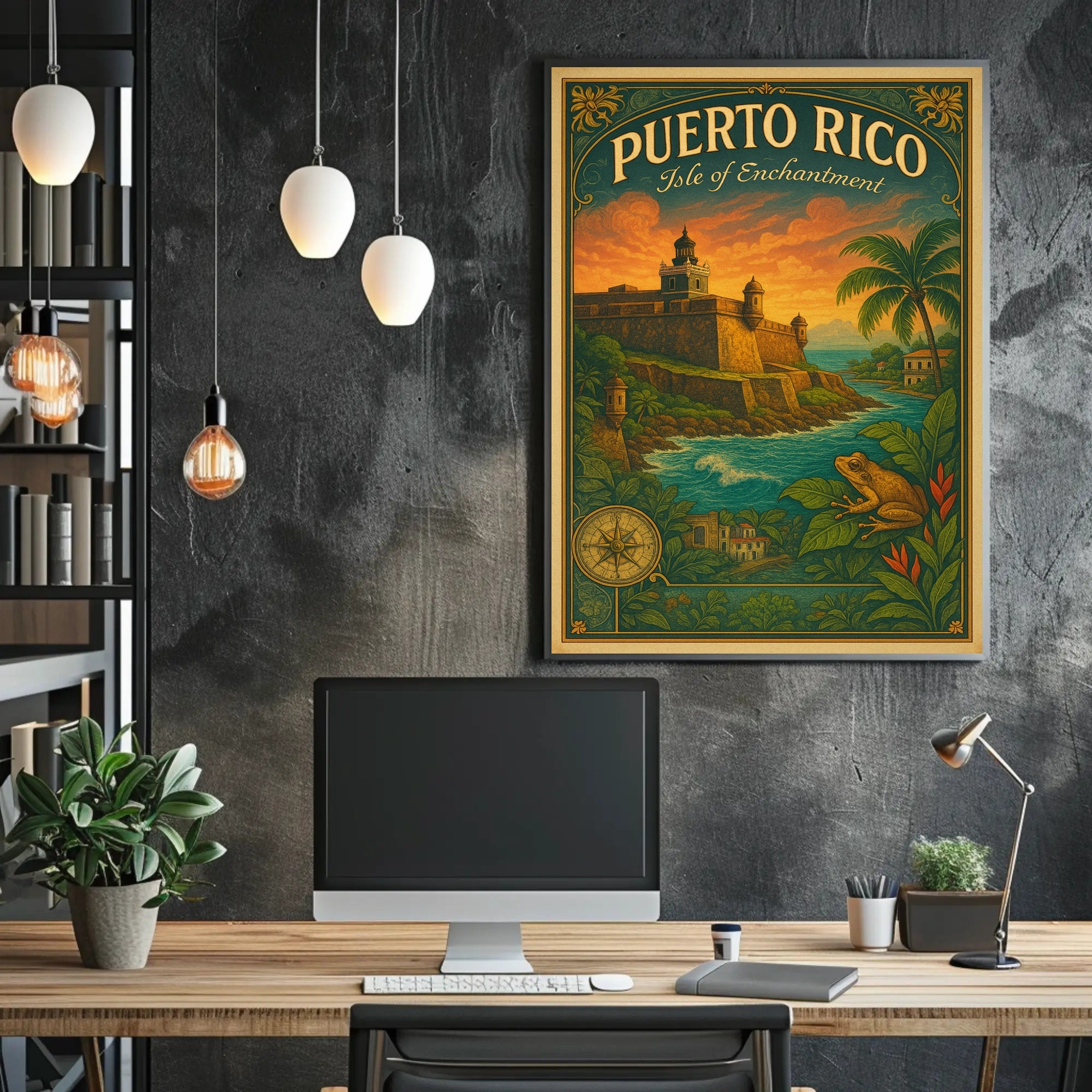 Puerto Rico Isle of Enchantment Poster Print PosterGoat