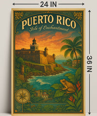 Puerto Rico Isle of Enchantment Poster Print PosterGoat