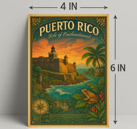 Puerto Rico Isle of Enchantment Poster Print PosterGoat