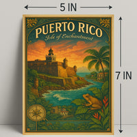 Puerto Rico Isle of Enchantment Poster Print PosterGoat