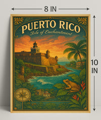 Puerto Rico Isle of Enchantment Poster Print PosterGoat