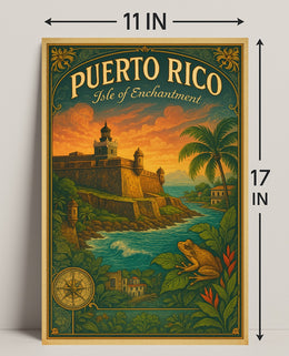 Puerto Rico Isle of Enchantment Poster Print PosterGoat