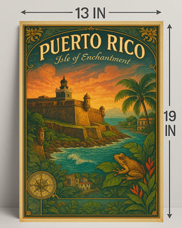 Puerto Rico Isle of Enchantment Poster Print PosterGoat