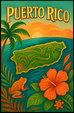 Puerto Rico Paradise Poster PosterGoat