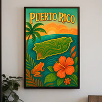 Puerto Rico Paradise Poster PosterGoat