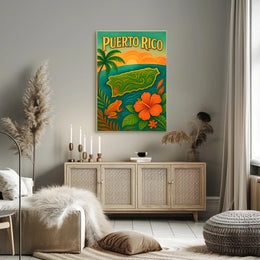 Puerto Rico Paradise Poster PosterGoat
