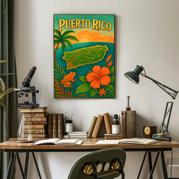 Puerto Rico Paradise Poster PosterGoat