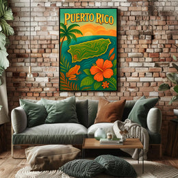 Puerto Rico Paradise Poster PosterGoat