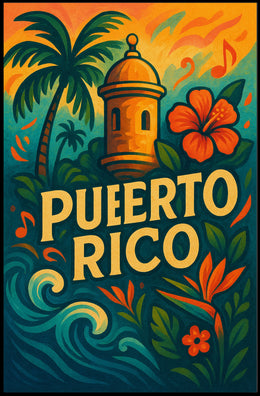 Puerto Rico Paradise Poster PosterGoat
