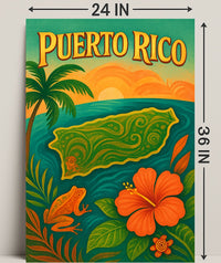 Puerto Rico Paradise Poster PosterGoat