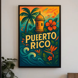Puerto Rico Paradise Poster PosterGoat