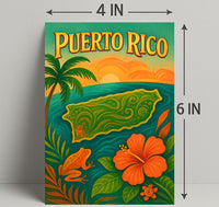 Puerto Rico Paradise Poster PosterGoat
