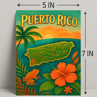 Puerto Rico Paradise Poster PosterGoat