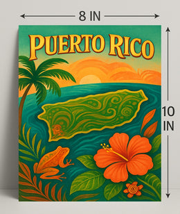 Puerto Rico Paradise Poster PosterGoat