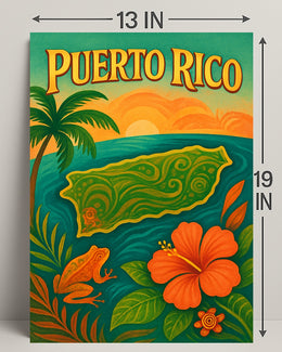 Puerto Rico Paradise Poster PosterGoat