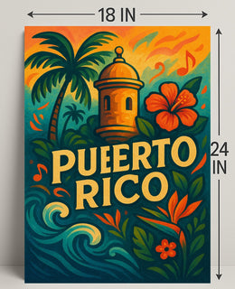Puerto Rico Paradise Poster PosterGoat