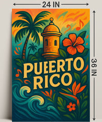 Puerto Rico Paradise Poster PosterGoat