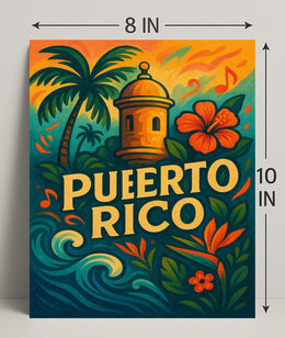 Puerto Rico Paradise Poster PosterGoat