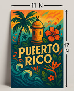 Puerto Rico Paradise Poster PosterGoat