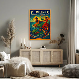 Puerto Rico The Enchanted Island Poster Art PosterGoat