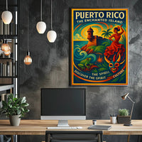 Puerto Rico The Enchanted Island Poster Art PosterGoat