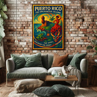 Puerto Rico The Enchanted Island Poster Art PosterGoat