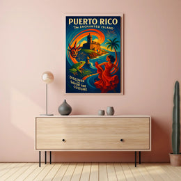 Puerto Rico The Enchanted Island Poster PosterGoat