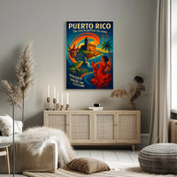 Puerto Rico The Enchanted Island Poster PosterGoat