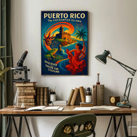 Puerto Rico The Enchanted Island Poster PosterGoat