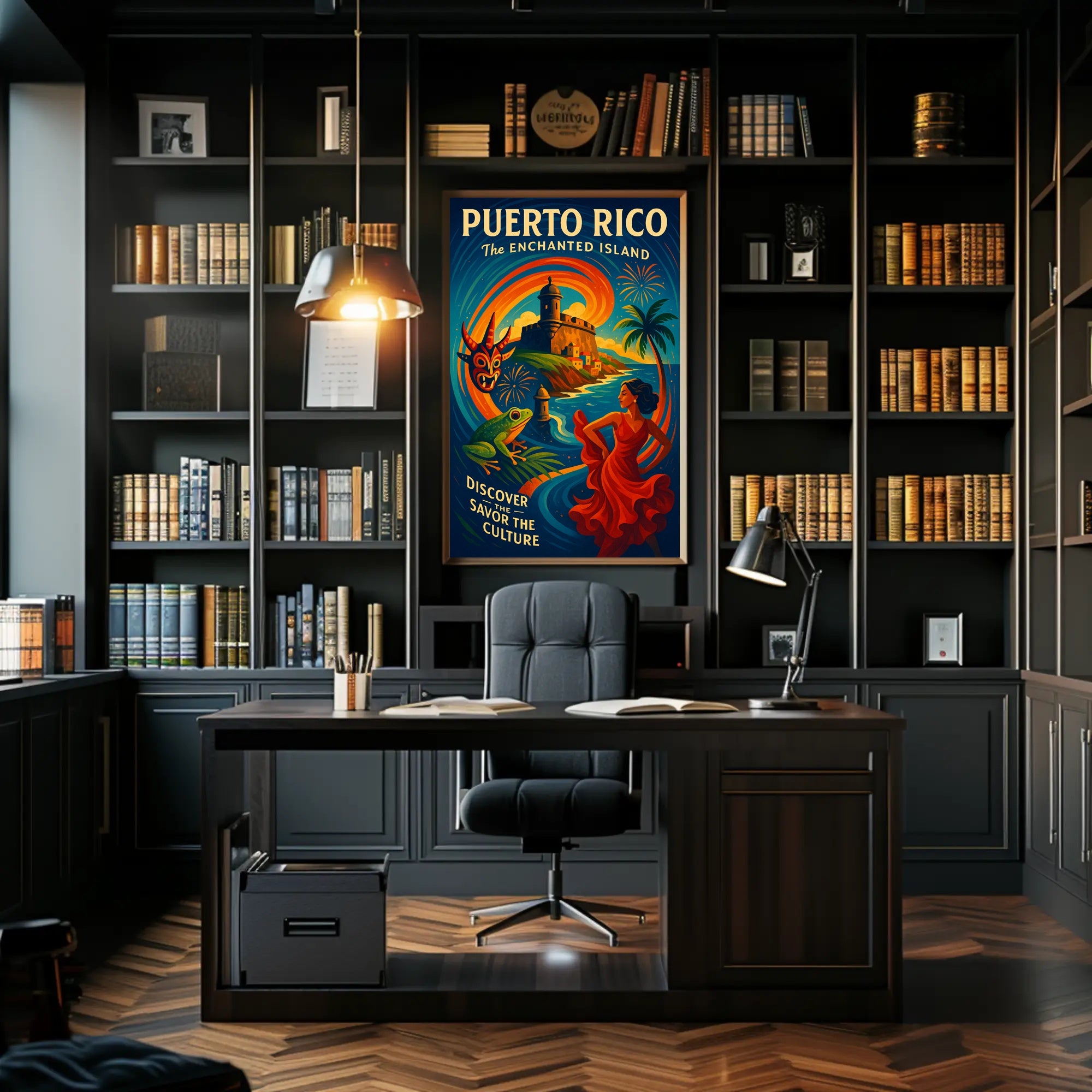 Puerto Rico The Enchanted Island Poster PosterGoat