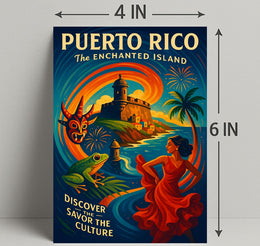 Puerto Rico The Enchanted Island Poster PosterGoat