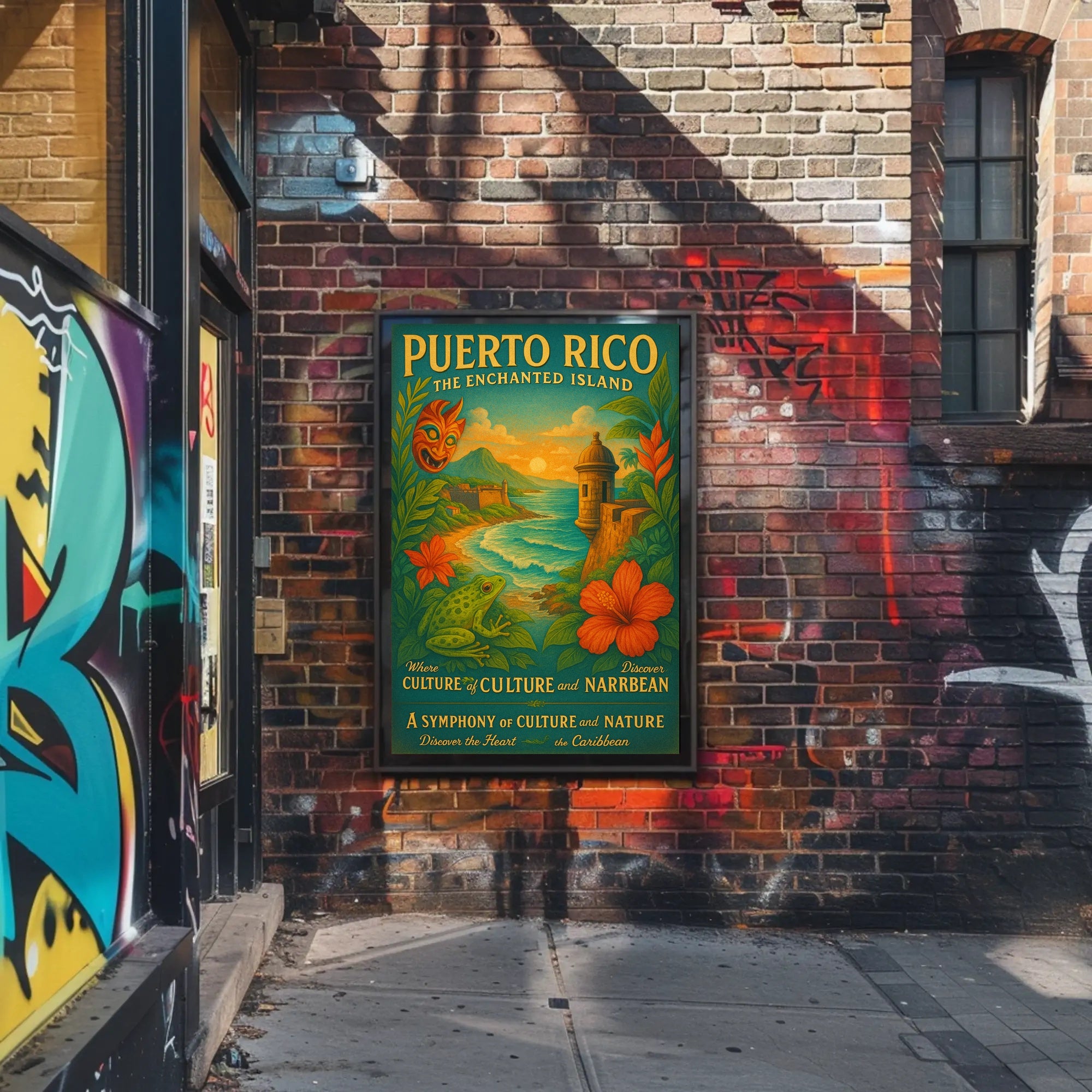 Puerto Rico The Enchanted Island Poster PosterGoat