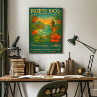 Puerto Rico The Enchanted Island Poster PosterGoat