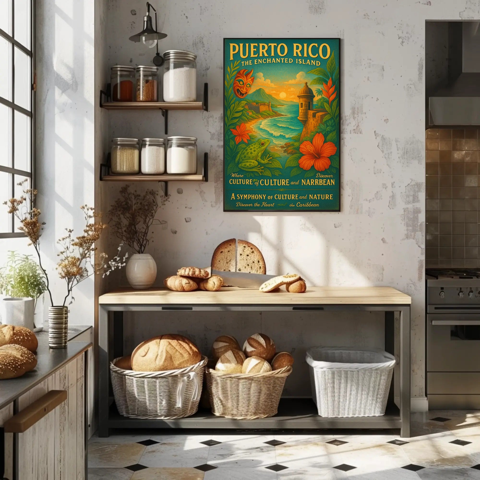 Puerto Rico The Enchanted Island Poster PosterGoat