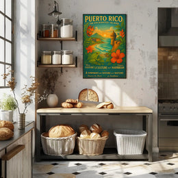 Puerto Rico The Enchanted Island Poster PosterGoat