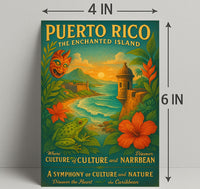 Puerto Rico The Enchanted Island Poster PosterGoat