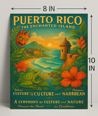 Puerto Rico The Enchanted Island Poster PosterGoat