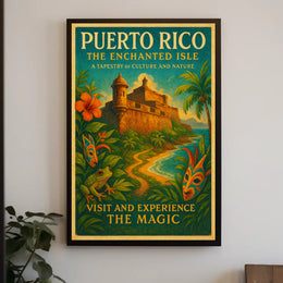 Puerto Rico The Enchanted Isle Poster Art PosterGoat