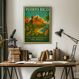 Puerto Rico The Enchanted Isle Poster Art PosterGoat