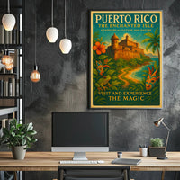 Puerto Rico The Enchanted Isle Poster Art PosterGoat